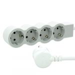Legrand Multiprise plate 694552 - 4 prises - Longueur du c&acirc;ble : 1,5 m - Blanc/gris