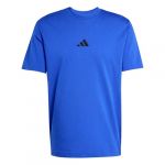 Adidas T-shirt Essentials Small Logo Single Jersey manches courtes bleu intense noir - M