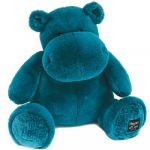 Histoire d'ours Peluche Hippo bleu canard (40 cm)