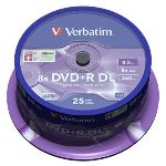 Verbatim 43757 - 25 x DVD+R DL 8.5 Go 8x Spindle