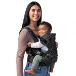 Infantino Porte-Bébé Flip 4-en-1 Ergonomique, 4 Façons de Porter Convertible, Confortable, Lanières Rembourrées, Ajustable, Support de Tête Pour Bébés de 3,6 à 14,5 kg, Léopard Gris