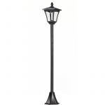 Homcom Luminaire extérieur Solaire lampadaire Lanterne Classique LED 40 LM dim. 18L x 18l x 160H cm Noir 08