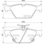 Brembo Jeu de 4 plaquettes de frein P 78 026