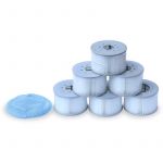 Alice's Garden Lot de 6 filtres avec filets pour jacuzzis gonflables MSPA V2, Ø108cm – 6 cartouches filtrantes de remplacement pour jacuzzi gonflable MSPA + 1 filet de protections pour spa