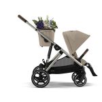 Cybex Poussette Gazelle S - Châssis Taupe/ Assise Almond Beige