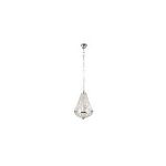 Lustre Gränsö 1 ampoule en cristal et chrome