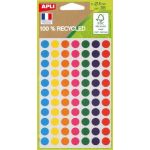 Agipa 101781 - Etui de 385 pastilles recyclées col. assortis, diam. 8 mm (5 feuilles / cdt)