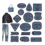 Lot De 16 Patchs Auto-Adh&eacute;sifs Brod&eacute;s &Agrave; Faire Soi-M&ecirc;me Pour V&ecirc;tements