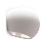 L inaire Center Applique murale GLOBE céramique blanc 1 ampoule