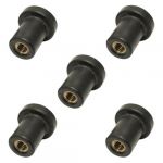 Cyclingcolors 5x écrou caoutchouc M5 LR (long) silent bloc voiture moto carenage pare brise