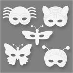 Creotime Masques à décorer - Insectes - 16 pcs