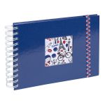 Exacompta Album Photo &agrave; Spirales 50 pages 23 x 16 cm French'Class Bleu