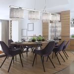 Searchlight Suspension 4 ampoules Elise, en chrome et cristal