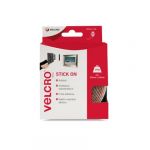 Velcro Bande auto-agrippante VEL-EC60216 à coller partie velours et partie crochets (L x l) 5000 mm x 20 mm blanc 5 m