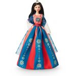 Mattel Nouvel An Chinois Poup&eacute;e Mannequin, Signature, emballage pr&ecirc;t &agrave; exposer, hanfu avec imprim&eacute; chinois, &agrave; collectionner, Jouet Enfant, D&egrave;s 3 ans, HJX35