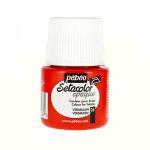 Pebeo Peinture textile opaque Setacolor orange pêche 45ml