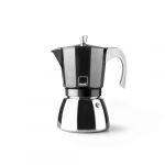 Ibili Cafeti&egrave;re moka Elba en fonte d'aluminium et acier inoxydable 0,45 L, incassable, noire