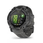 Garmin Montre sport Instinct3 Amoled 50mm Noir Bracelet gris