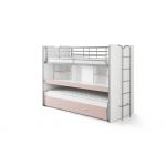 LesTendances Lit Superposé Enfant "Bonny" Rose
