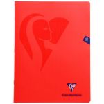 Clairefontaine 303312C - Cahier Mimesys 24 x 32 cm, 48 pages 90 g/m² piquées, assortis (6), petits carreaux