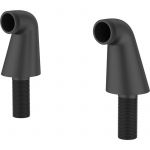 Essebagno Colonnettes raccord bain-douche noir - Noir