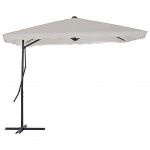 VidaXL Parasol d'ext&eacute;rieur avec poteau en acier 250 x 250 cm Sable