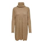Only Onljana L/s Cowlneck Dress Wool KNT Robe, Marron (Indian Tan Detail: W. Melange), 36 (Taille Fabricant: X-Small) Femme