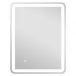 Homcom Miroir lumineux LED salle de bain 70 x 90 cm lumière réglable 3 couleurs fonction anti-buée et mémoire