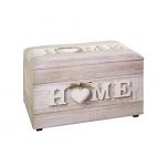 Haku Möbel Coffre de Rangement Vintage "Home" 65cm Naturel