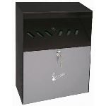 Wedo 17038112 - Cendrier mural avec protection (6.8 L)