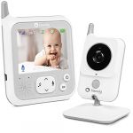 LIONELO Babyline 7 1 babyphone camera, communication bidirectionnelle, portée jusqu'à 260 m, mélodies, mode nuit, capteur de température, système d'alarmes