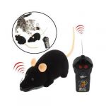 Yonis Mini souris électronique télécommandée jouet pour chat chien Noir