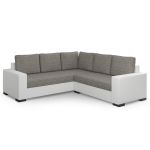 Canape 2 Places Convertible Jaden En Tissu Et Simili Bicolore