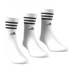Adidas Lot de 3 paires de chaussettes hautes Blanc + Blanc + Blanc - Taille 46/48