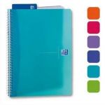 Oxford 100104780 - Carnet My Colours rel. intégrale A5 180p./90 feuilles 90g/m², ligné 7mm