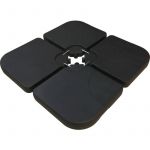 Habitat et Jardin Pied de parasol 4 dalles &agrave; lester 3x3