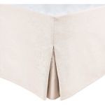 Tour DE LIT Cache SOMMIER 160 X 200 CM + 30 CM Ecru