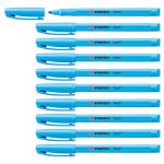 Stabilo Pen 68 Lot de 10 Surligneur Bleu