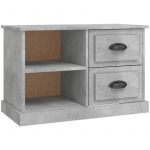 VidaXL Meuble TV gris béton 73x35,5x47,5 cm bois d'ingénierie 816172