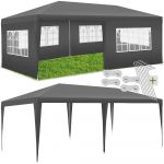 TecTake Pavillon 6 x 3 m en système emboîtable gris