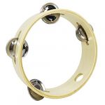 A-Star Tambourin sans tête en bois de 6 pouces/15 cm, rangée de clochettes traditionnelles simples