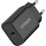 Otterbox Chargeur mural 20W, 1 port USB-C antichoc, Power Delivery, charge rapide pour Smartphone, tablettes, NOIR