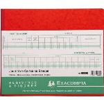 Exacompta Piqûre comptable de banque 80 pages (270 x 320 mm)