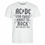 ACDC Salute Hommes T-shirt POMTS144WHT