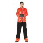 Déguisement chinois rouge et doré homme Couleur Rouge Taille M (48 50)