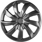 Walser Enjoliveurs de Roues Turbine Graphite, Mention Très Bien* Ensemble de Quatre enjoliveurs de Roues pour Jantes en Acier 16"
