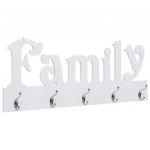VidaXL Porte-manteau mural FAMILY 74x29,5 cm