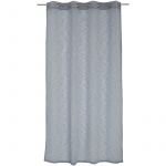 Homemaison Enjoy Home - Voilage Maya - 8 œillets argentés - diam 4cm - Effet Lin - 100% Polyester - 140x240cm - Coloris Bleu Marine
