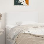 VidaXL Tête de lit Blanc 100x5x78/88 cm Similicuir Blanc