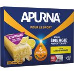 Apurna Boite de 5 Barres Énergie Citron Amande 5x25g